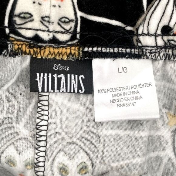 Disney Villains Sleepwear Bottoms Sz L - Picture 3 of 6